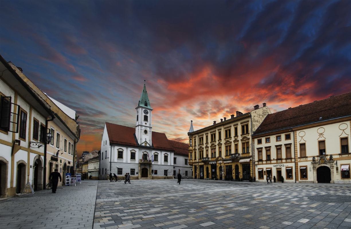 Sračinec - Reljef u kamenu kao spomen obilježje katastrofalnog požara u Varaždinu