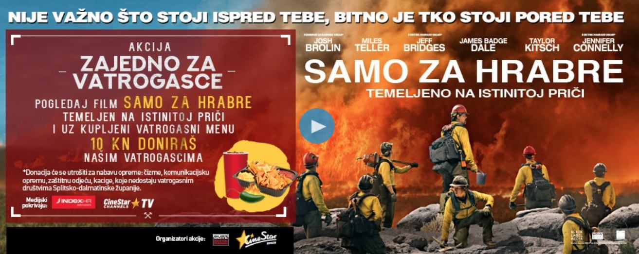 SAMO ZA HRABRE! - Film o vatrogascima u kinima širom Hrvatske