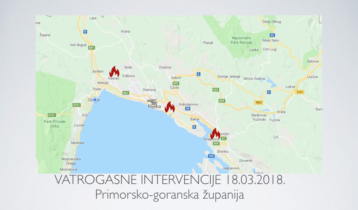 Intervencije na dan 18.03.2018.