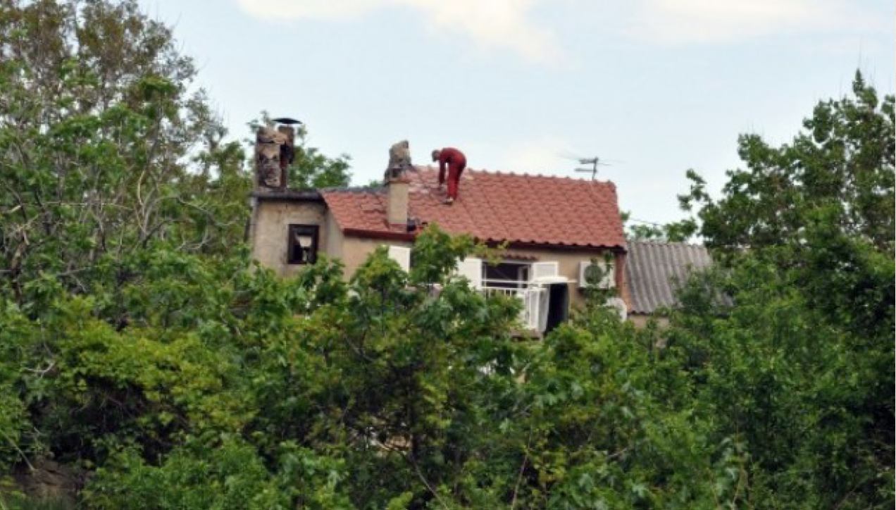 Požar kuće u Batomlju kraj Baške