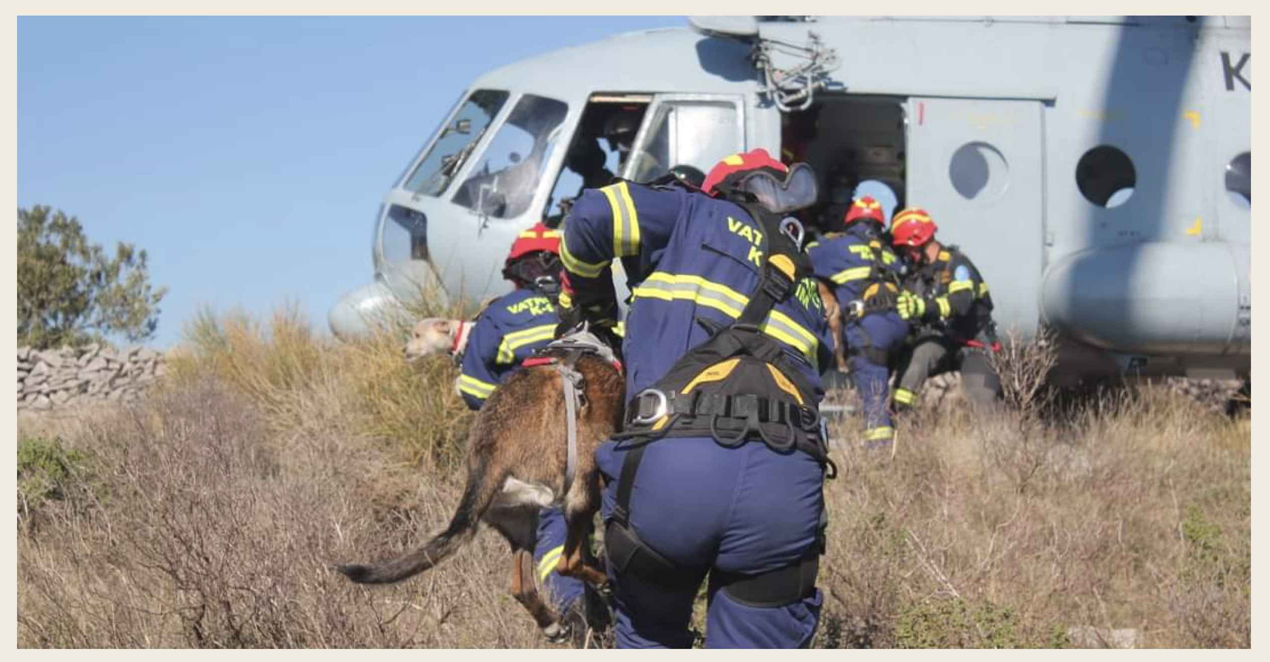 Helikopterska obuka vatrogasnih K-9 timova