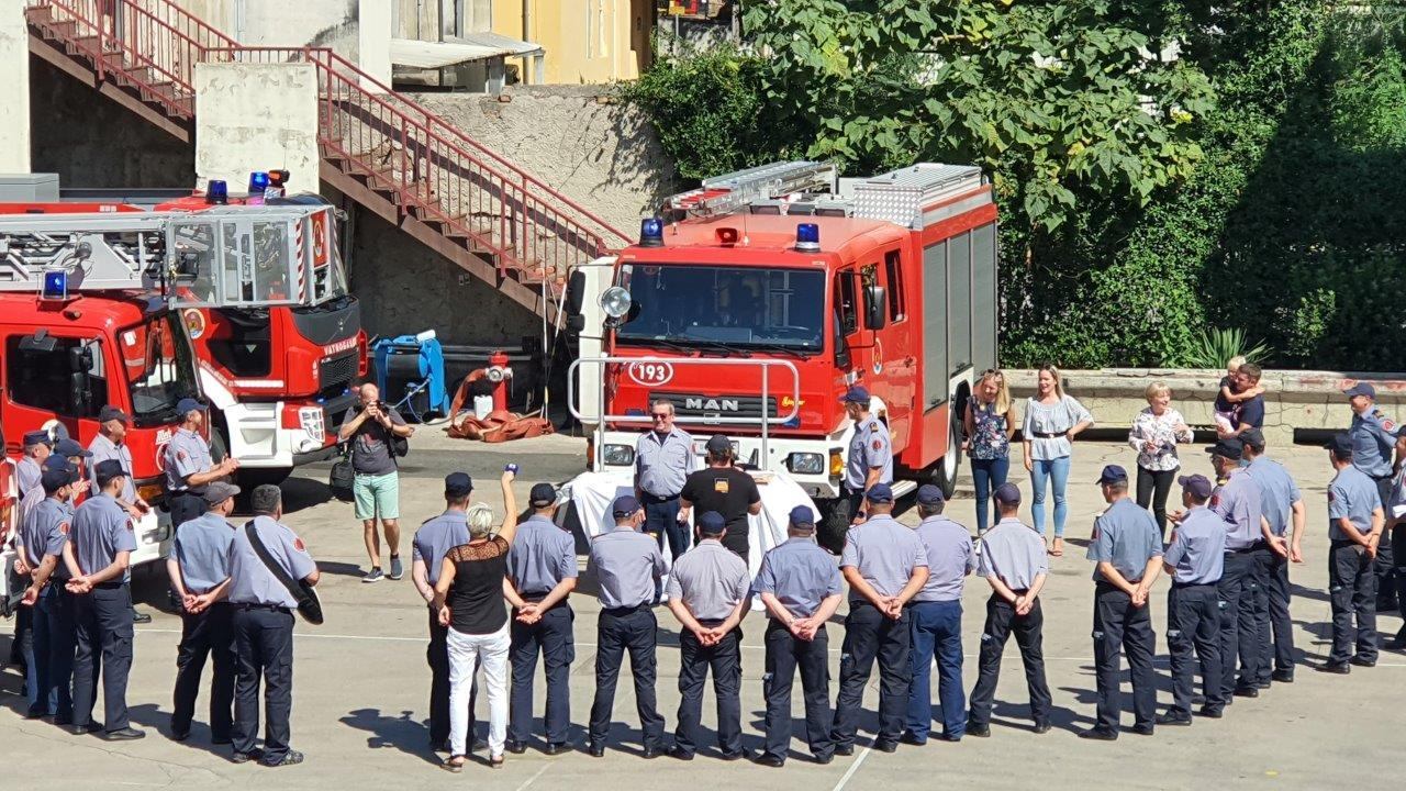 Riječki vatrogasci ispratili kolegu u mirovinu