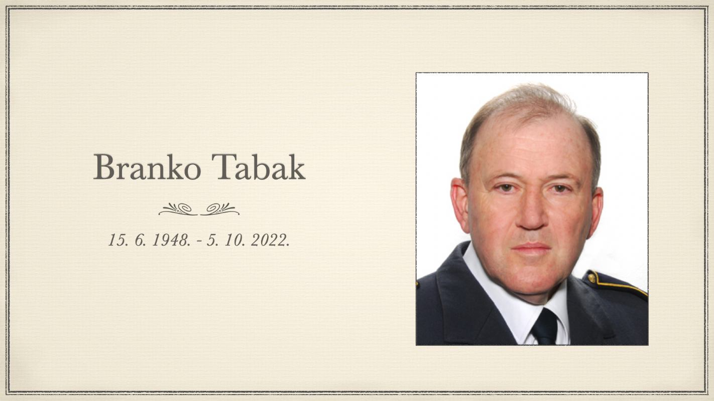 Preminuo je naš dragi kolega Branko Tabak