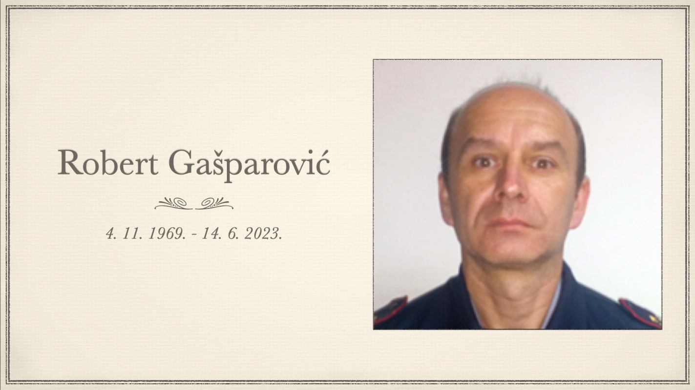 Preminuo je naš dragi kolega i prijatelj Robert Gašparović - Gašo