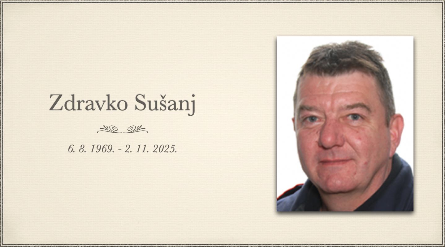 Preminuo je naš kolega u mirovini Zdravko Sušanj