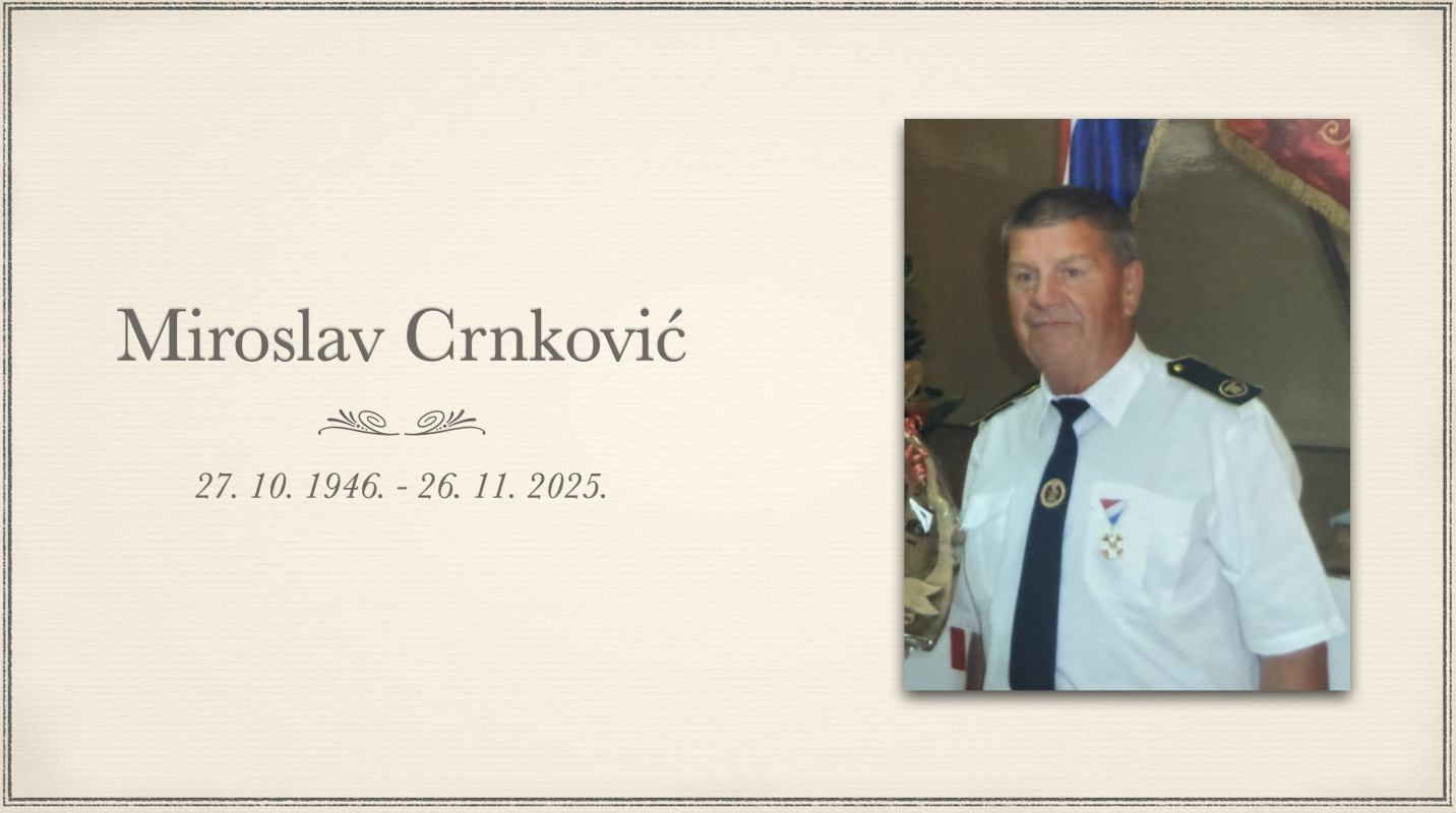 Preminuo je naš kolega Miroslav Crnković